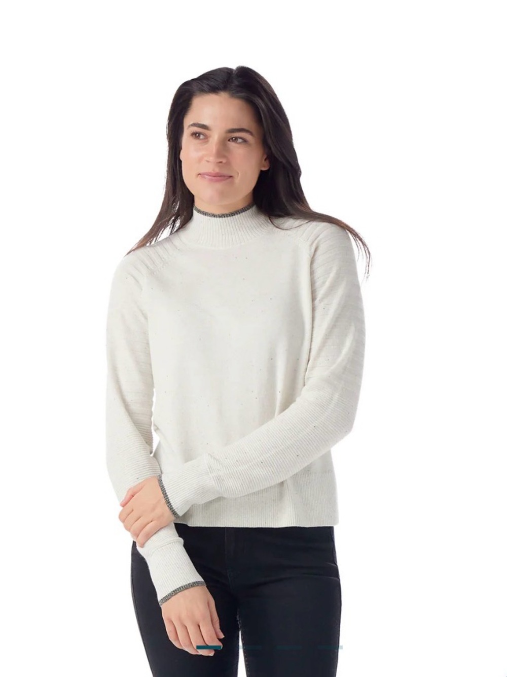 Smartwool Edgewood Mock Neck Sweater Size S